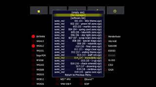 MAME 0.201 vgmplay software lists quick demo