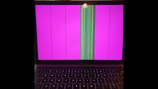 DustGate on MacBook and Pro TouchBar 2015-2019 caused by pinched LCD Flex Cables causing Lines