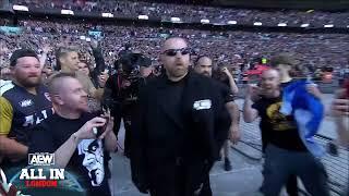 EPIC Entrance of The BCC with Santana & Ortiz at Wembley Stadium  AEW All In Stadium Stampede