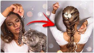 ВОТ ДЛЯ ЧЕГО НУЖНА ЭТА ШТУЧКА-ЗМЕЙКА ЛАЙФХАК ПО ПОЕТЕНИЮ КОСЫ Hair hack amazing easy braid