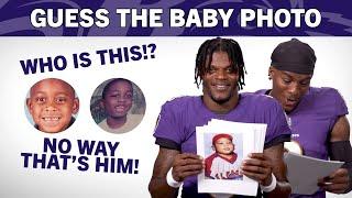 Lamar Jackson Rashod Bateman and More Guess Teammates Baby Photos  Ravens Superlatives