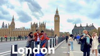 LONDON  UNITED KINGDOM - HDR walking in London - 4K HDR 60 fps