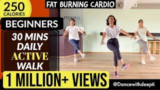 30 mins BEGINNERS Walk at Home  Lose 3-5 kgs in 1 month  BOLLYWOOD Dance Fitness Workout