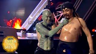 Limbad seret Lizardman keluar gara gara minyak Duel Mahadaya RCTI 26 24 Agustus 2015