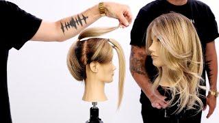 Butterfly Layered Haircut Tutorial Using Only 3 Ponytails  Easy To Follow