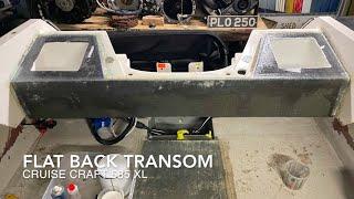 EP4 Flatback Transom Conversion & Live Bait Wells - Cruise Craft Galaxy 585 XL