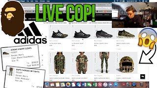 BAPE x ADIDAS 2019 MANUAL SUCCESSFUL LIVE COP  ADIDAS BAPE KITH DSM AND MORE  SUPER BOWL