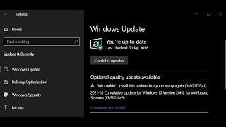 Microsoft withdraws KB5001649 from Windows Update