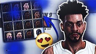 NBA 2K19 DRIBBLE GOD FACE CREATION  BEST FACIAL HAIR AND HAIRSTYLE