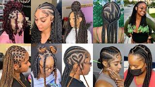 New & Latest Braiding Hair Hairstyles For Black Women  #braidshairstyles