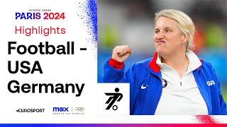 USA 4-1 Germany - Womens Group B Football Highlights  Paris Olympics 2024 #Paris2024