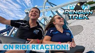 We Rode Penguin Trek Our First Time Ride on SeaWorld Orlandos Newest Roller Coaster