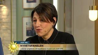 Luf vill tillåta incest och nekrofili - Hanne Kjöller Lite uppfriskande - Nyhetsmorgon TV4