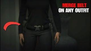 GTA 5 ONLINE - HOW TO MERGE BELT ON ANY OUTFIT  NO TRANSFER