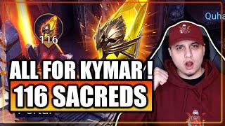  116 SACRED SHARDS FOR KYMAR  THIS IS BONKERS   2X SACRED SUMMONS  Raid Shadow Legends