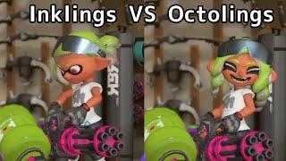 Weapon Equip Animation Differences Inklings VS Octolings - Splatoon 3