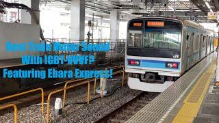 Featuring Ebara Express JR East E231 Series Train AC Traction Motor Sound Mitsubishi IGBT-VVVF