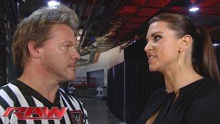 Stephanie McMahon berates Chris Jericho Raw January 18 2016