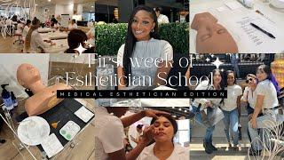 First week of Esthetician School  🫧   Medical Esthetician Edition ‍️ DSI