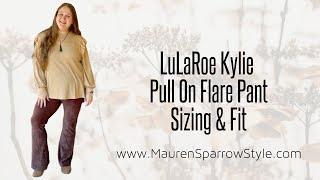 LuLaRoe Kylie Sizing Review  Fit & feel of these new flare pants especially for plus-size fit