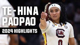 Te-Hina Paopao 2024 NCAA tournament highlights