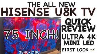 Hisense U8K 75” TV Review  First Impressions  Hisense 75U8KQ Ultra 4K 2023