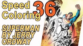 Coloring Superman Jerry Ordway DC Comics