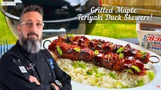 Perfect Grill Maple Teriyaki Duck Skewers  Canada Day Special