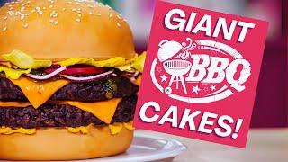 Giant Summer BBQ Cakes - Cheeseburger Hot Dog and Chicken Wings How to Cake It With Yolanda GAMPP