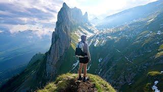 Hiking Alone to Saxer Lücke in Switzerland