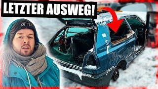 ESKALATION auf dem SCHROTTPLATZ -4°C Die LETZTE Chance für den 450 PS Turbo GOLF