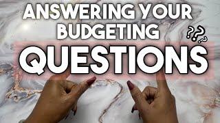 ANSWERING YOUR BUDGETING QUESTIONS HOW TO BUDGET & SAVE FOR BEGINNERS BUDGETING FOR BEGINNERS 2022