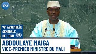 Le vice-premier ministre du Mali Abdoulaye Maïga à la tribune de la 79e Assemblée générale de lONU