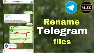 How to rename Telegram file
