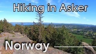 Daytrip from Oslo Roundhike in Asker Vardåsen i Asker Norway 4K