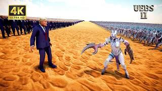 1000000 DONALD TRUMP AGAINST 1000000 SLAANESH DAEMONETTE. WHO WILL WIN? UEBS 2