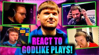 PRO PLAYERS & STRS REACT TO S1MPLE SICK PLAYS