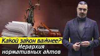 Какой акт выше по силе закона в РФ?  Самый главный закон в России