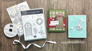 Stampin Up Sophisticated Sled Card  12 Days of Christmas in July Unboxing Day 2