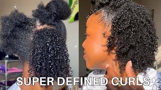 TRANSFORMING MY NATURAL HAIR TO SUPER DEFINED CURLS  TYPE 4 HAIR 
