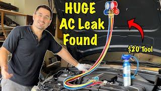 Finding AC Leaks in Empty System – No Freon No Problem