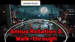 Amius the Lunar Archon Rotation 3 Walking through the Turn Order - Raid Shadow Legends