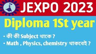 Polytechnic 1st year all subjects  Diploma 1st Semester  2nd Semester All subjects #jexpo