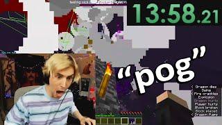 xQc Minecraft Speedrun Record PB NEW Analysis