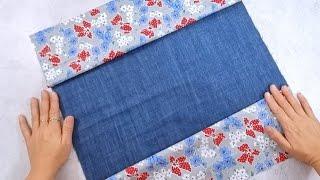 DIY Daily Tote Bag very easy making. How to make a Tote bag with Lining