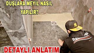 DUŞ ZEMİNİNE MEYİL NASIL VERİLİR ? Adan Zye Detaylı Anlatım - How to slope the shower floor?