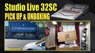 Presonus Studio Live 32SC Mixer Pick Up Unboxing Firmware Update and More