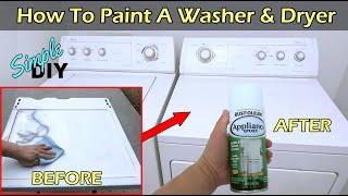 How To Paint A Washer & Dryer & Refrigerator
