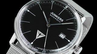 Junkers 6050M-2 Bauhaus 40mm Automatic Mesh Strap Watch with Swiss SW200 Movement