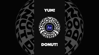 Create 3D Circular Kinetic Titles “Donut Title” in After Effects #tutorial